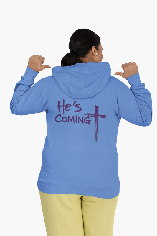 Awaiting Glory – "He's Coming" Women's Christian Hoodie