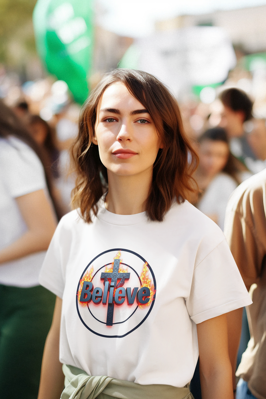 Believe  – Women’s Tee of Faith