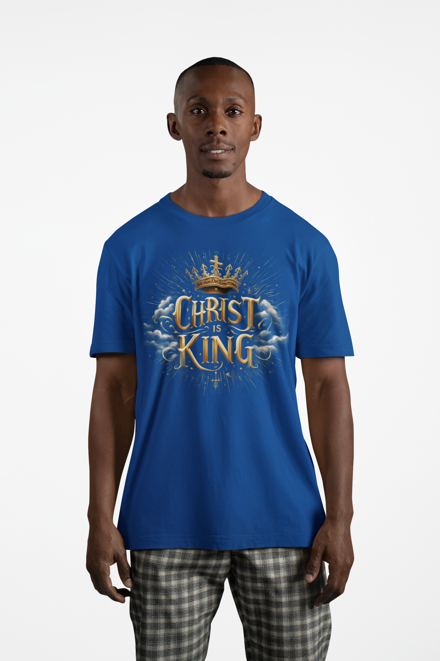 Men’s “Christ is King” Christian T-Shirt – Bold Faith Declaration Tee