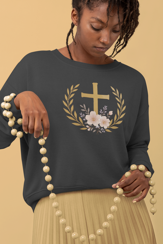Crowned in Grace – Women’s Christian Sweatshirt