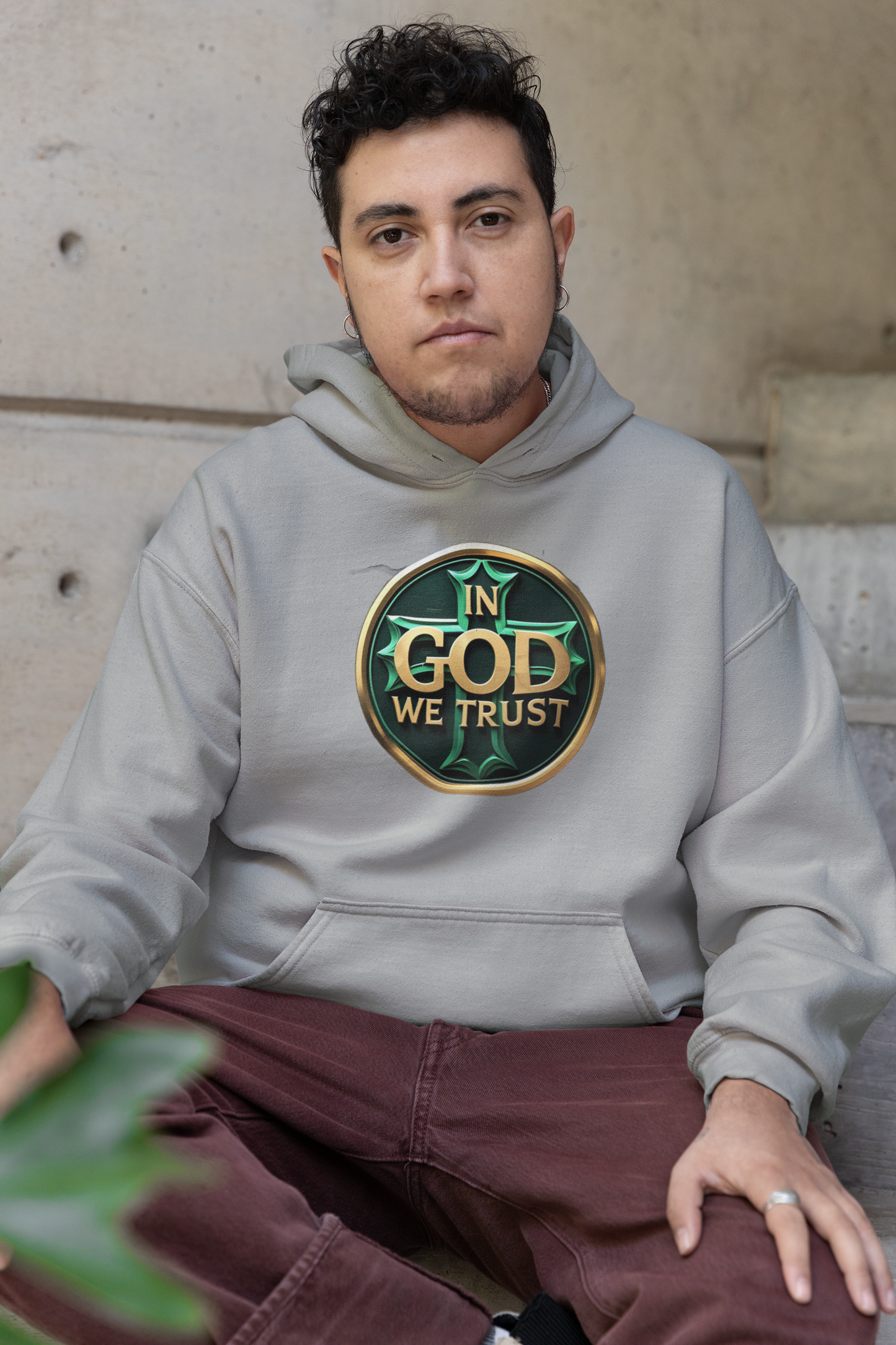 Men’s In God We Trust Hoodie – Bold Faith Statement