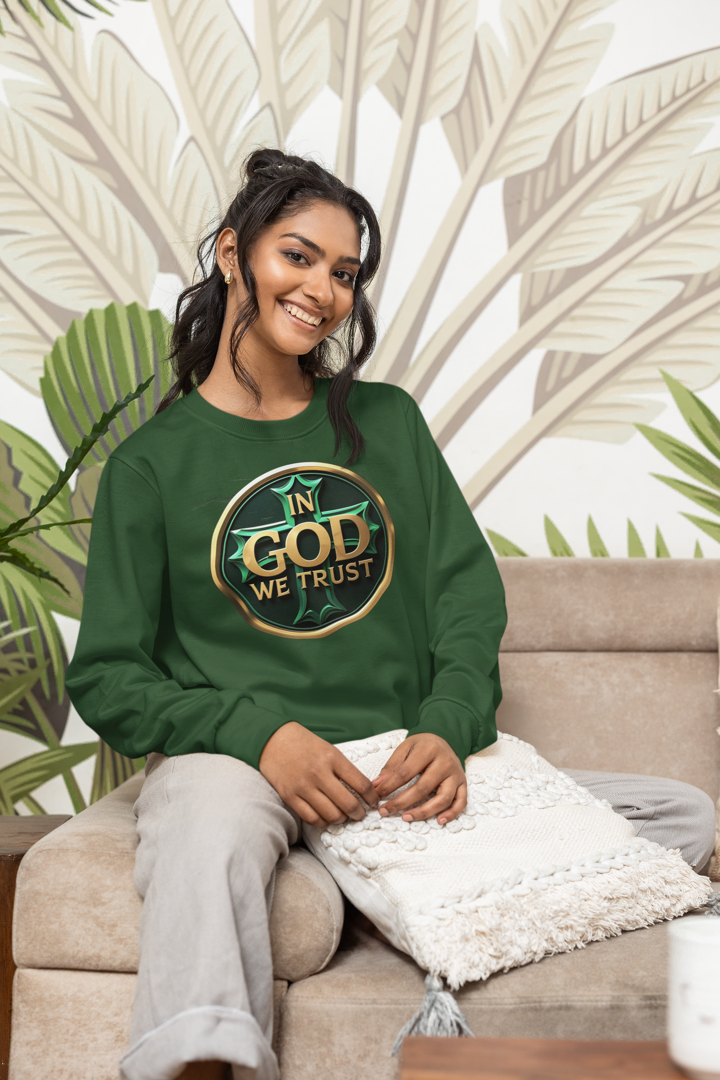 Bold in Faith – Women’s In God We Trust Sweatshirt