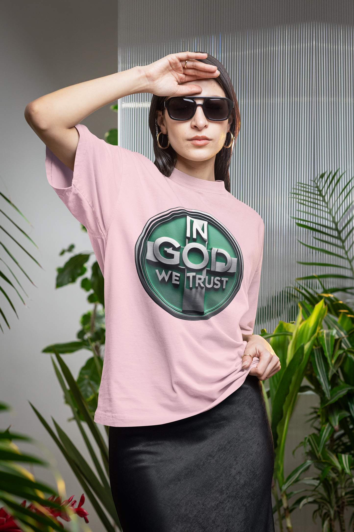In God We Trust Women’s Tee | Modern Faith Statement Top