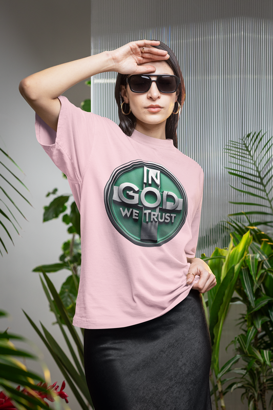 In God We Trust Women’s Tee | Modern Faith Statement Top