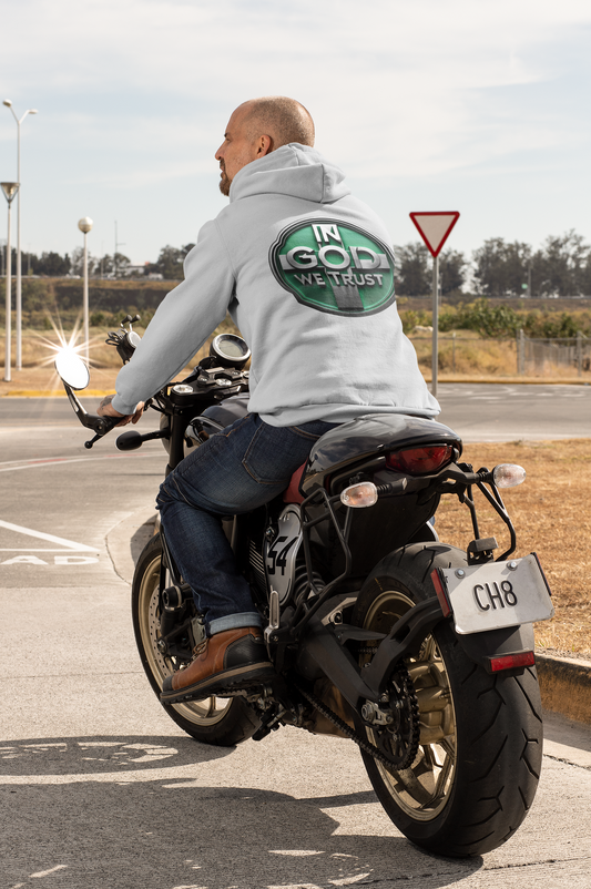In God We Trust Men's Premium Hoodie – Faith-Inspired Christian Apparel