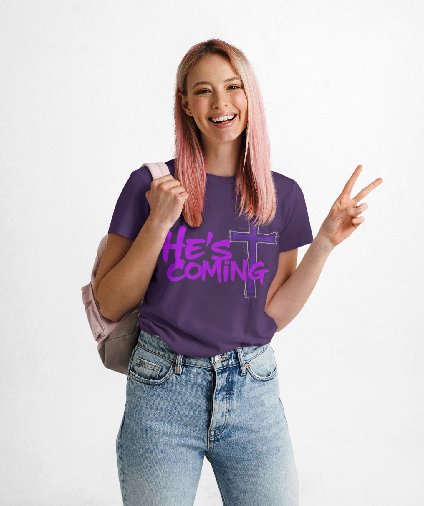 Faithful & Fearless Women’s T-Shirt – “He’s Coming” Christian Prophecy Tee