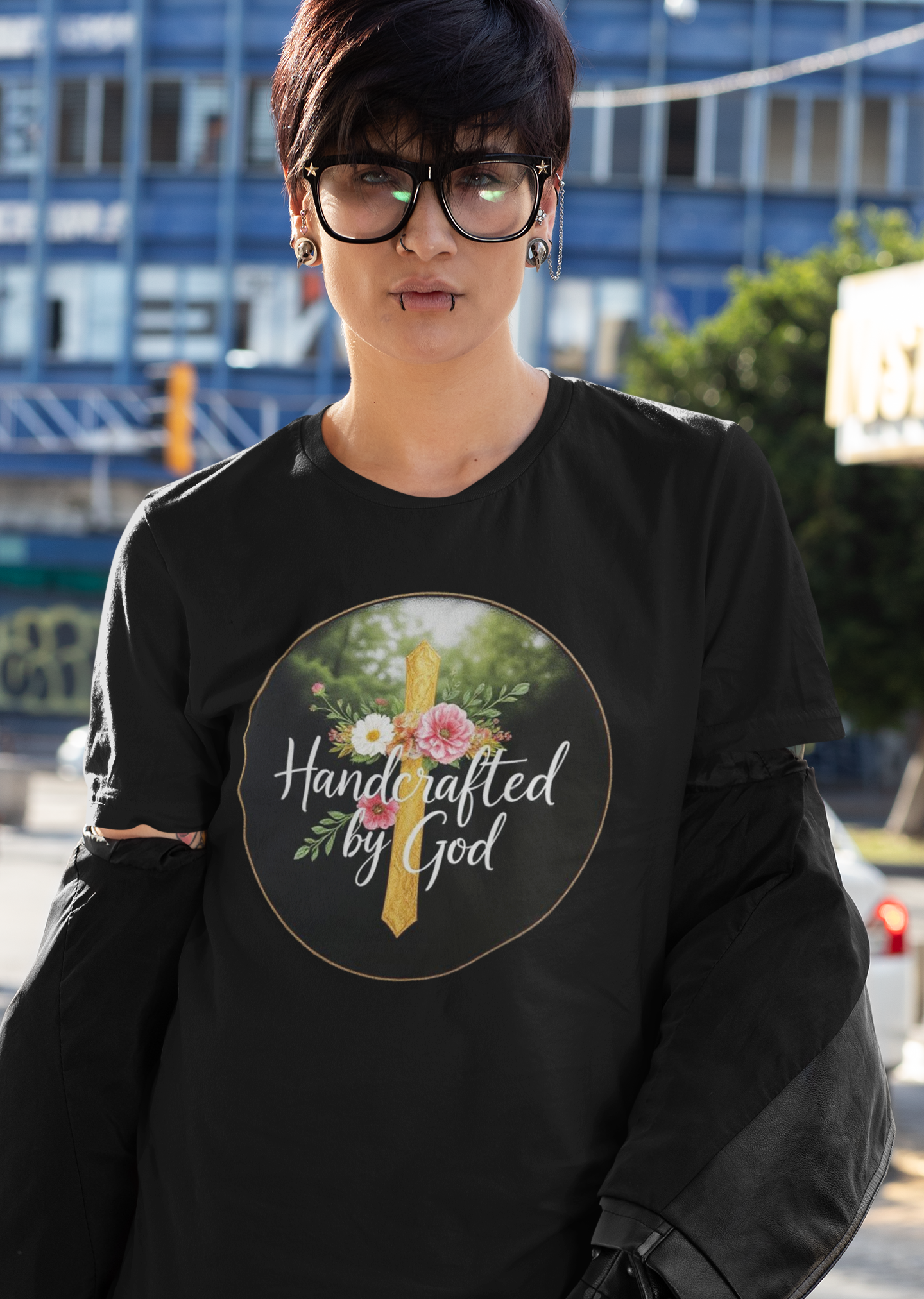 Handcrafted by God Women's Tee - Divinely Inspired for Christian Women