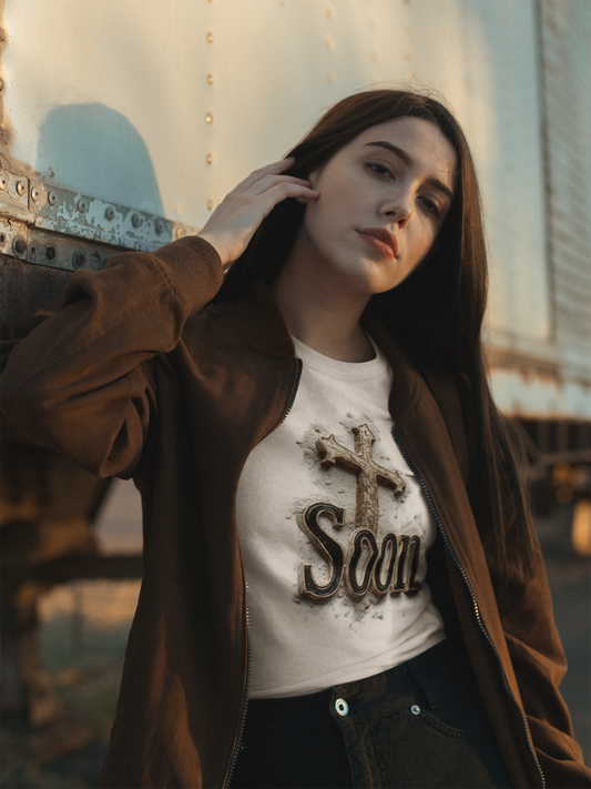Christian Women’s T-Shirt – Soon Cross Tee