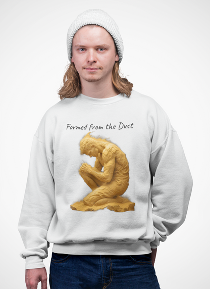 Formed from the Dust | Men’s Christian Sweatshirt with Genesis 2:7