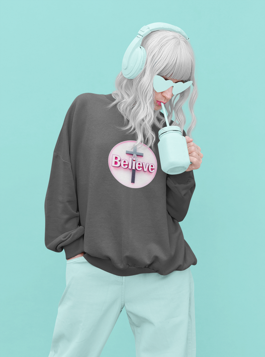 Believe | Women’s Christian Sweatshirt with John 11:40