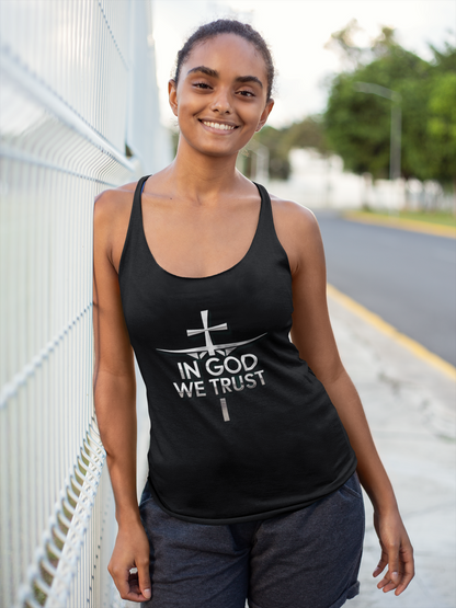 In God We Trust | Women’s Christian Racerback Tank Top