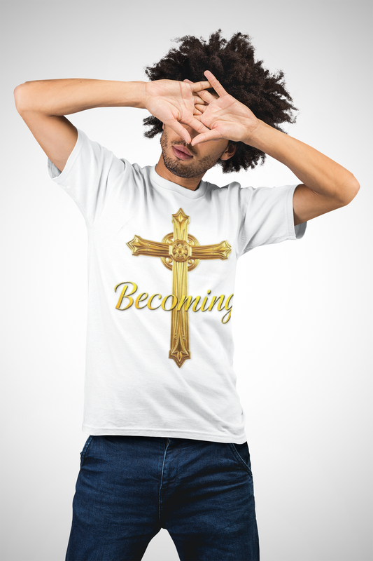 Becoming Men’s Faith Tee – Philippians 1:6 (Dark Lettering)