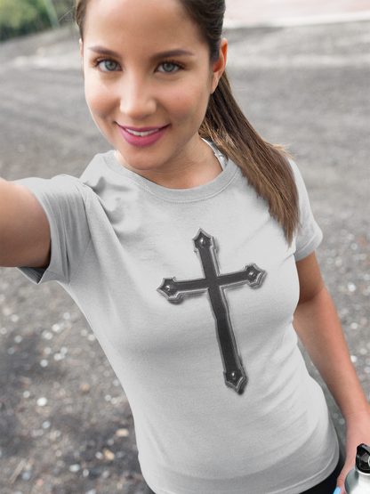 Warrior’s Black Cross Women’s Favorite Tee | Ephesians 6:11