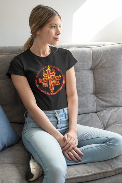 Refined in Fire Women’s Favorite Christian Tee – Purified by Faith