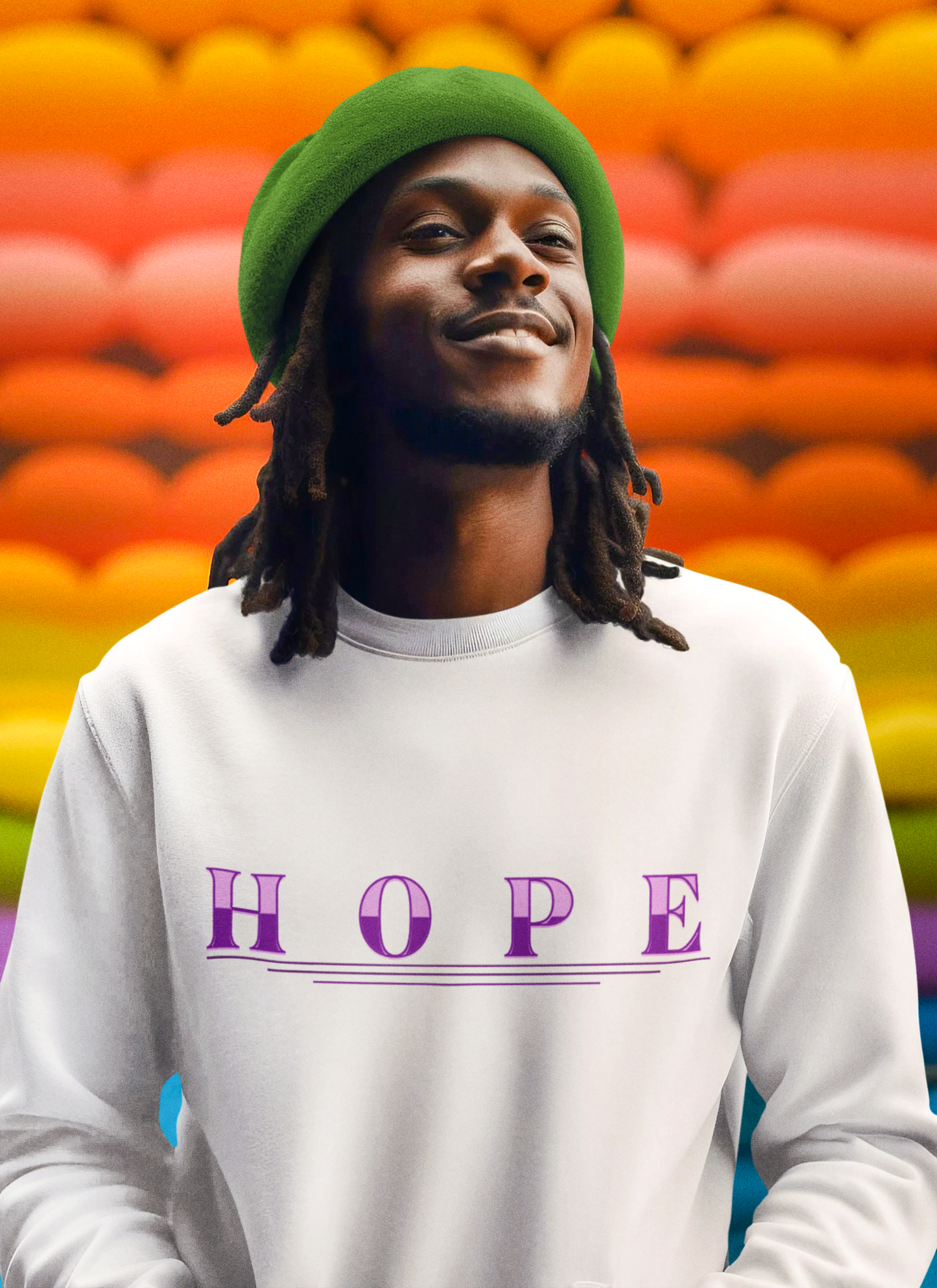 Men’s “Hope” Sweatshirt – Bold Scripture Hoodie | Isaiah 40:31