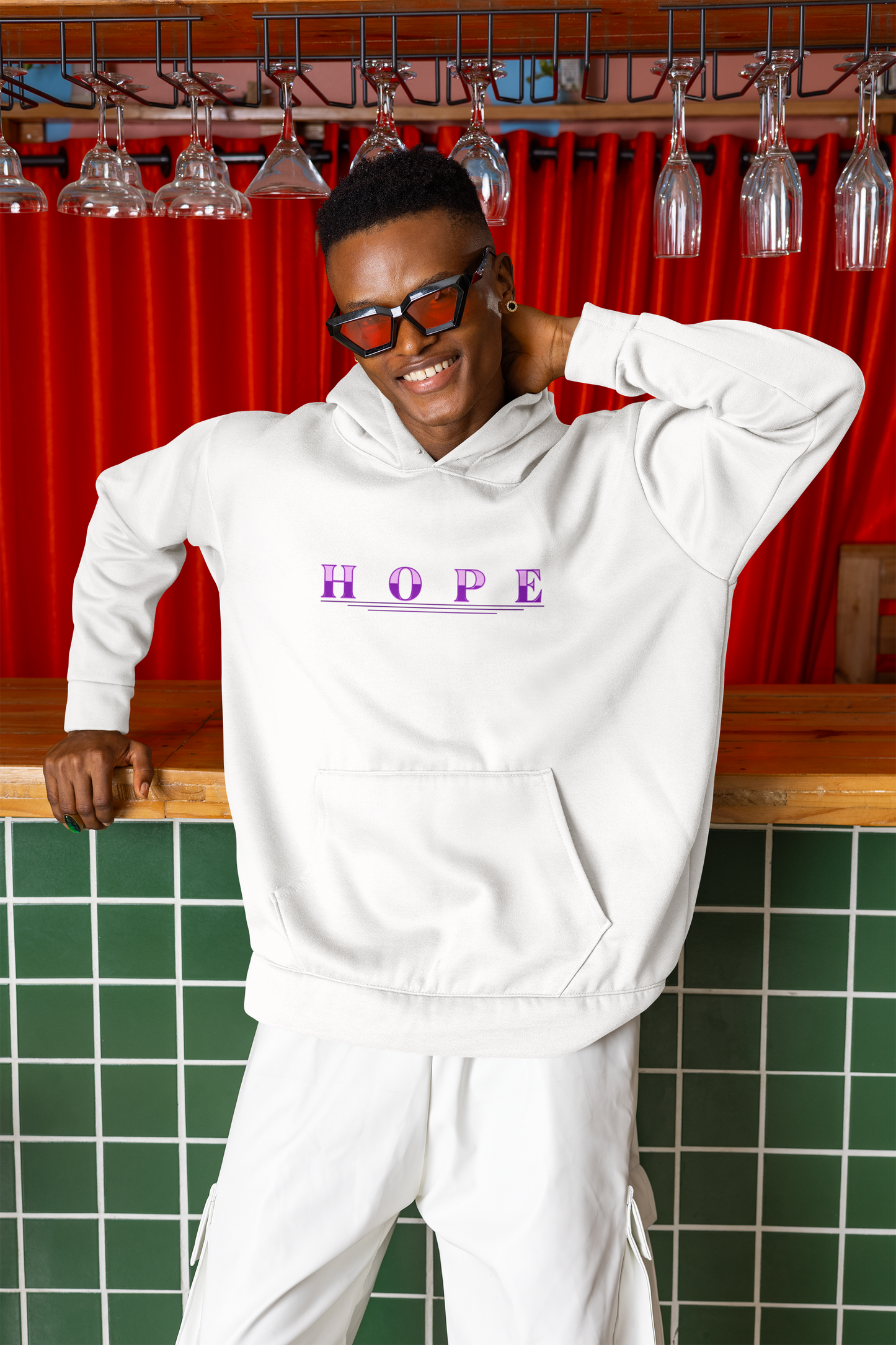 Men’s “Hope” Hoodie – Bold Scripture Pullover | Isaiah 40:31