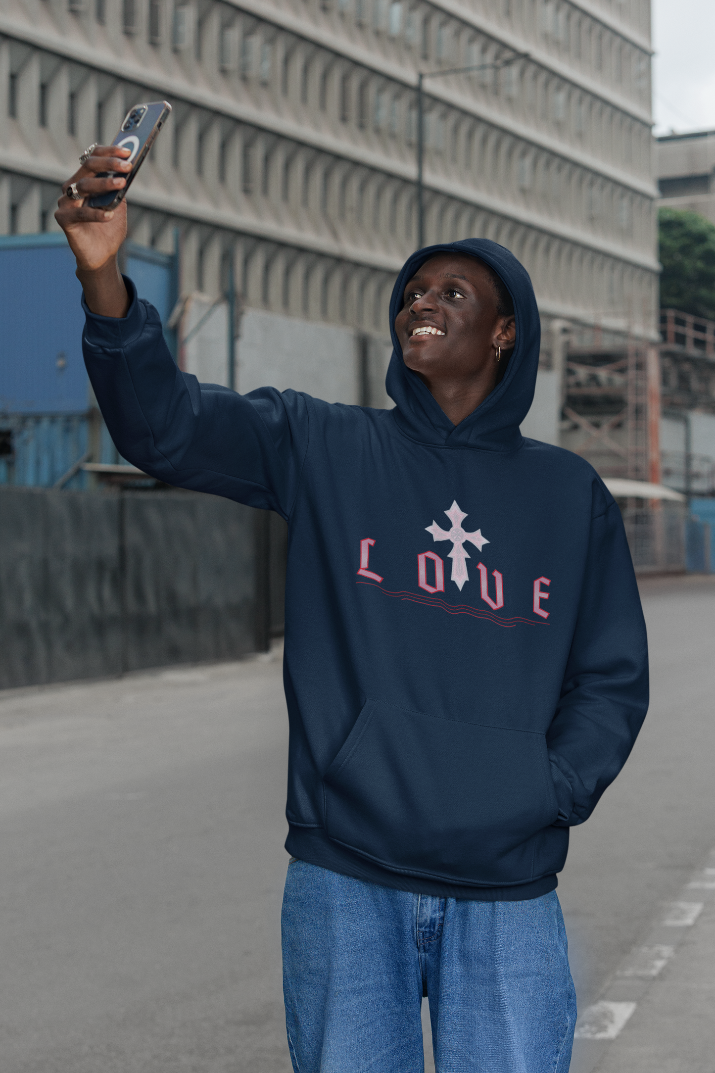 Fearless Love Men’s Hoodie – Stand Strong in Faith