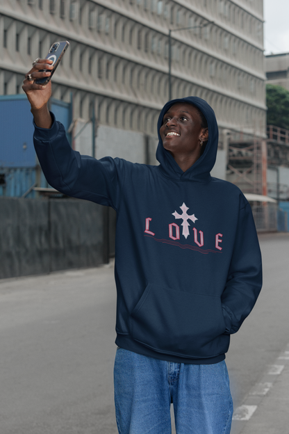 Fearless Love Men’s Hoodie – Stand Strong in Faith