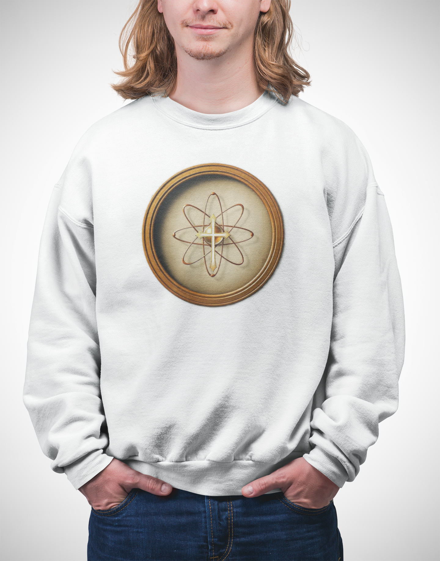 Held Together – Science of Scripture Men’s Sweatshirt (Black Lettering)