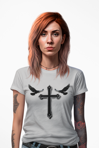 Fed by Faith – Cross & Crows Women’s Tee