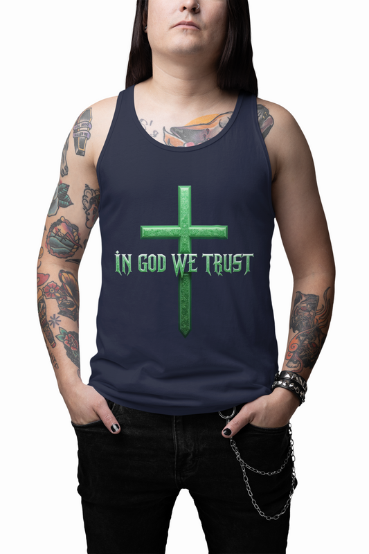 In God We Trust | Men’s Tank Top – Built on Faith