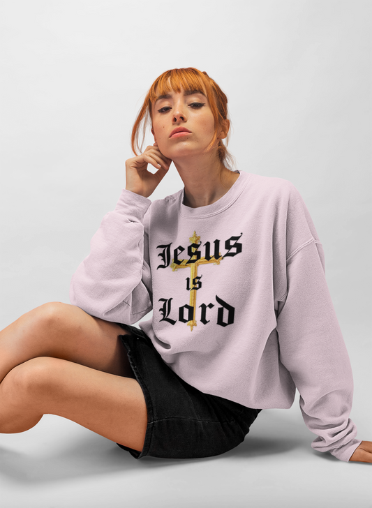 Women’s “Jesus is Lord” Christian Sweatshirt – Faith Statement Pullover