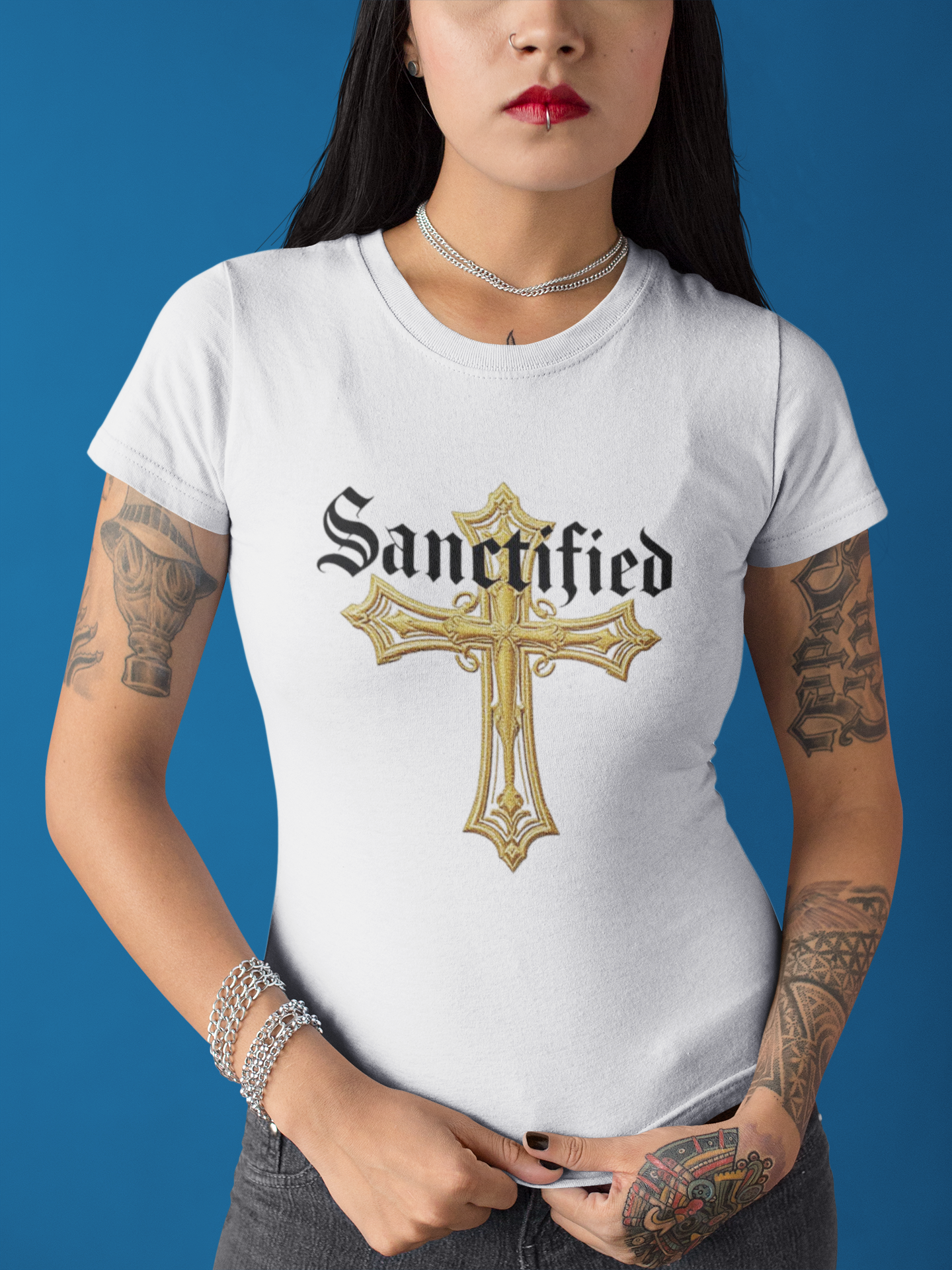 Sanctified Women's Favorite Tee – Bold Faith Statement