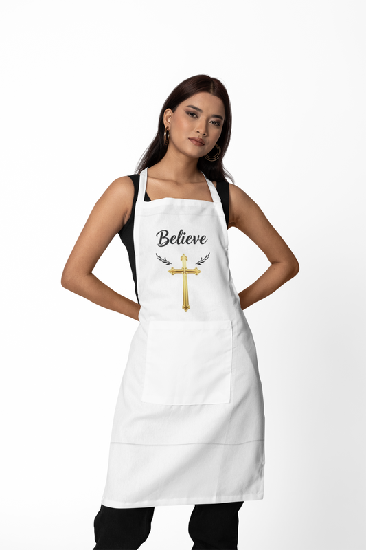 Believe Christian Kitchen Apron