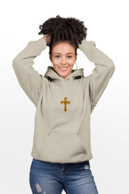 He Is Risen - Women's Christian Hoodie (Dark Lettering)