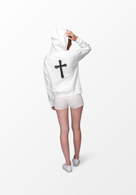 Black Cross Women’s Hoodie – Christian Apparel