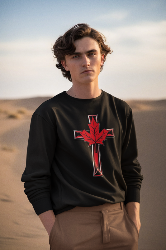 Faith and Flag – Men’s Christian Sweatshirt