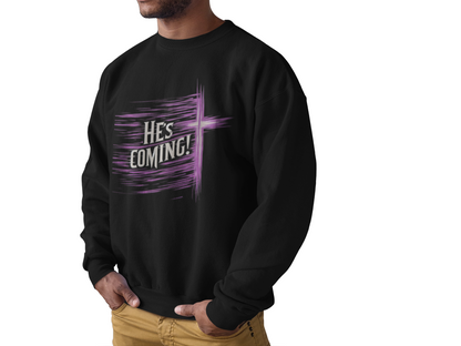 He's Coming – Men’s Christian Crewneck Sweater