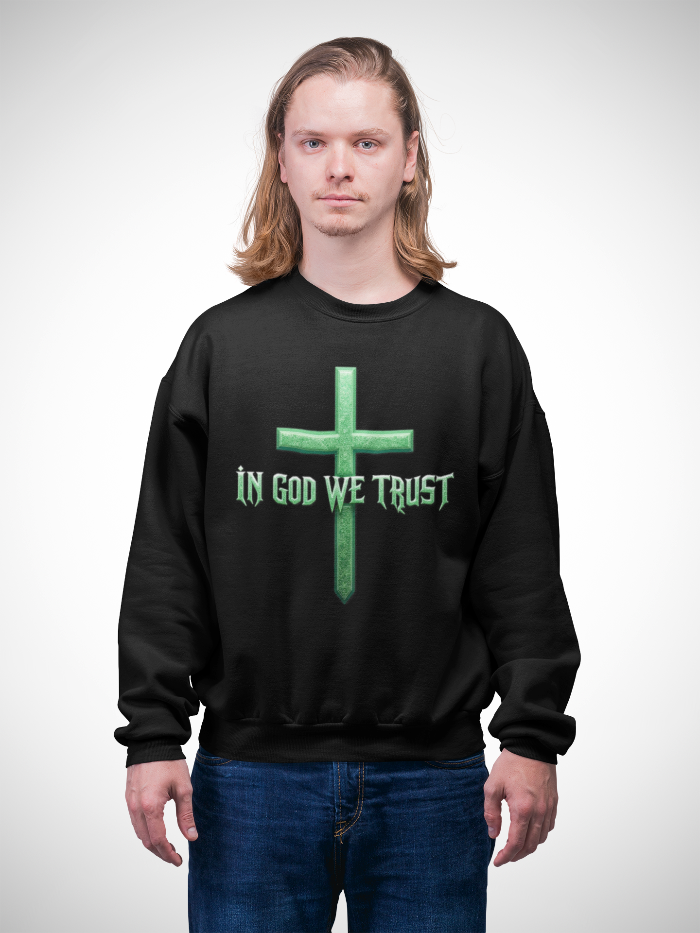 In God We Trust (Matrix) - Men's Christian Sweater