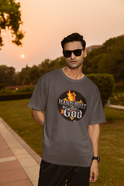 Hand Built By God - Men's Christian T-Shirt
