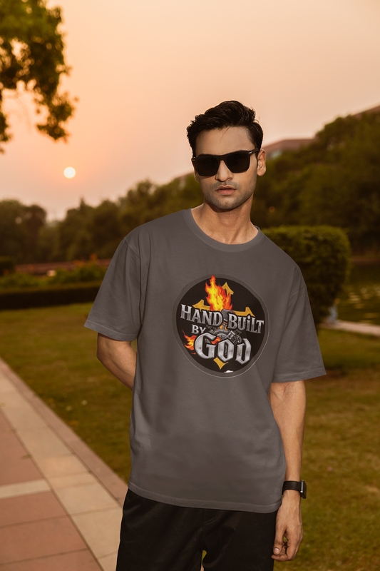 Hand Built By God - Men's Christian T-Shirt