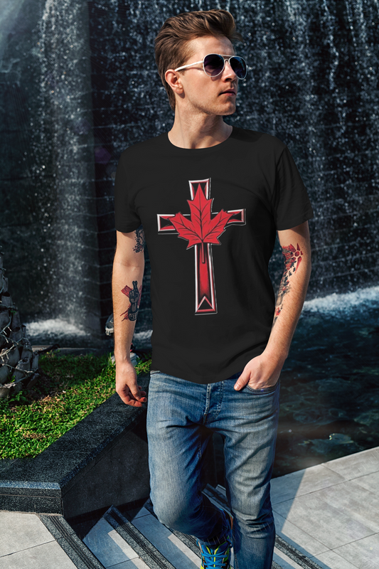 Faith and Flag - Men's Christian T-Shirt