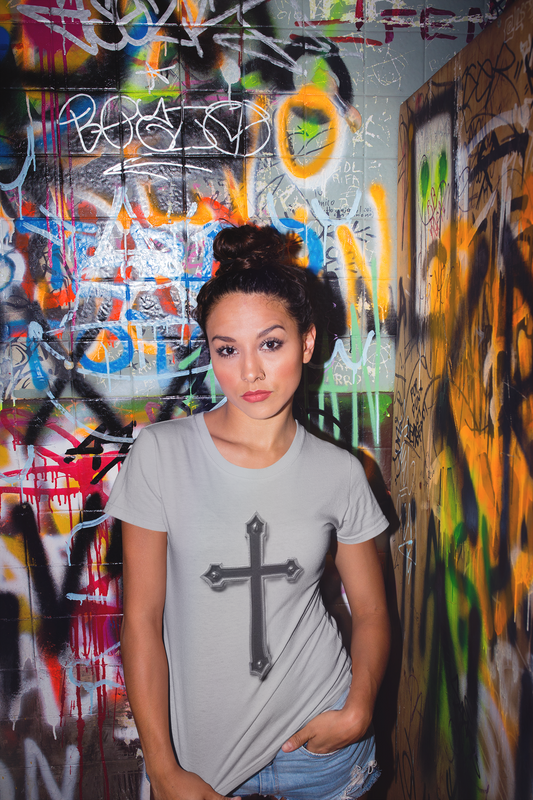 Black Cross Women’s Christian T-Shirt