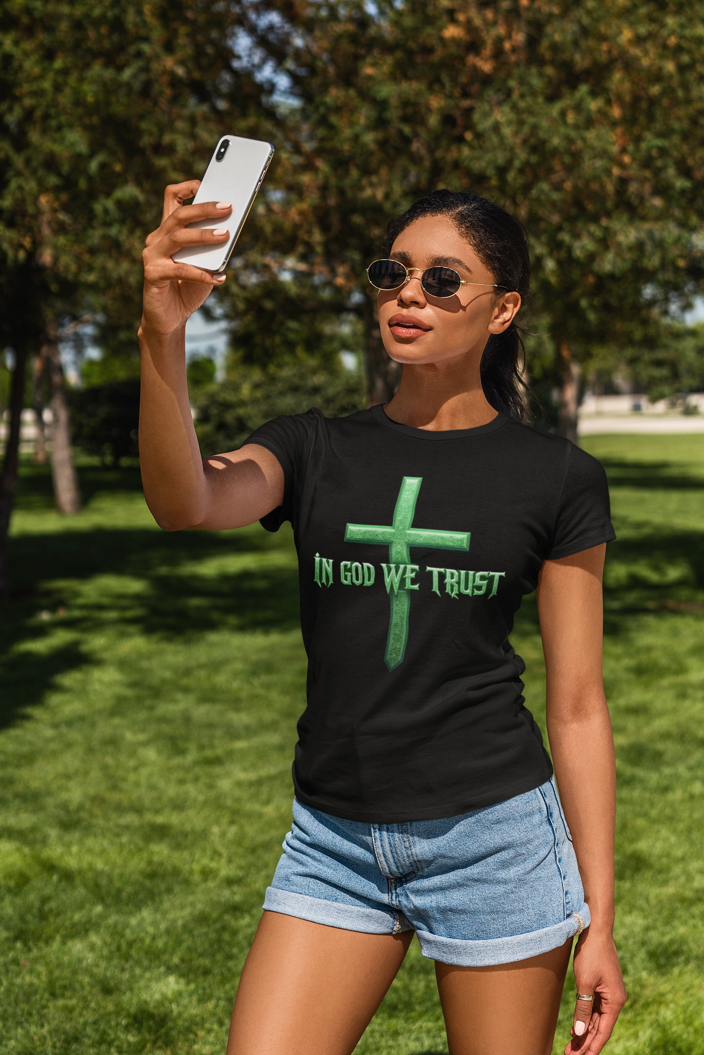 In God We Trust (Green Ed) – Women’s Christian Tee