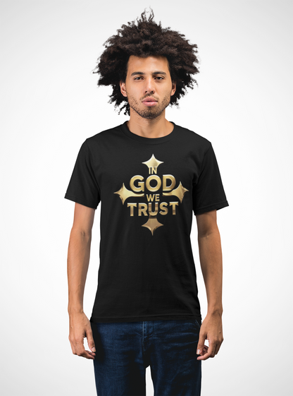 In God We Trust (Gold)- Men's Christian T-Shirt