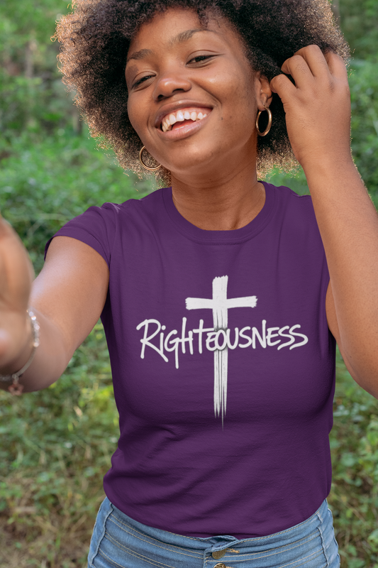 Righteousness - Christian Women's T-Shirt (Dark Colors)