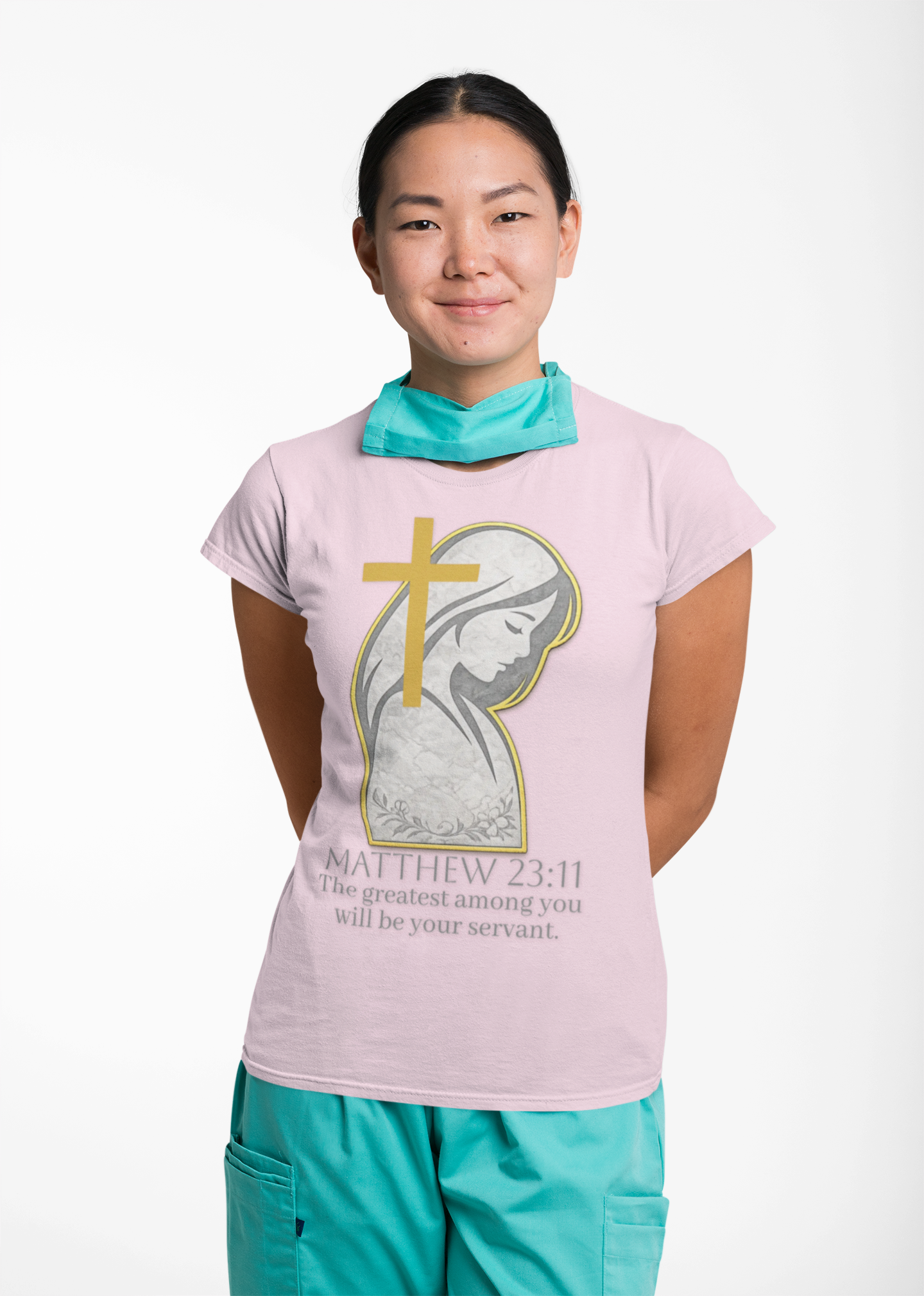 Humble Servant - Women's Christian Tee (Dark Lettering)