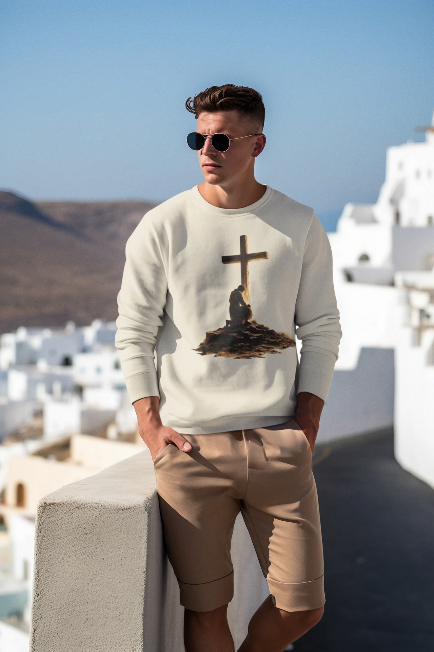 Humble Servant - Men's Christian Sweatshirt (Front Design)
