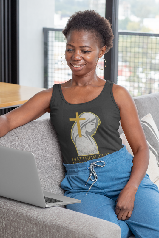 Humble Servant - Women's Christian Tank Top (Bright lettering)