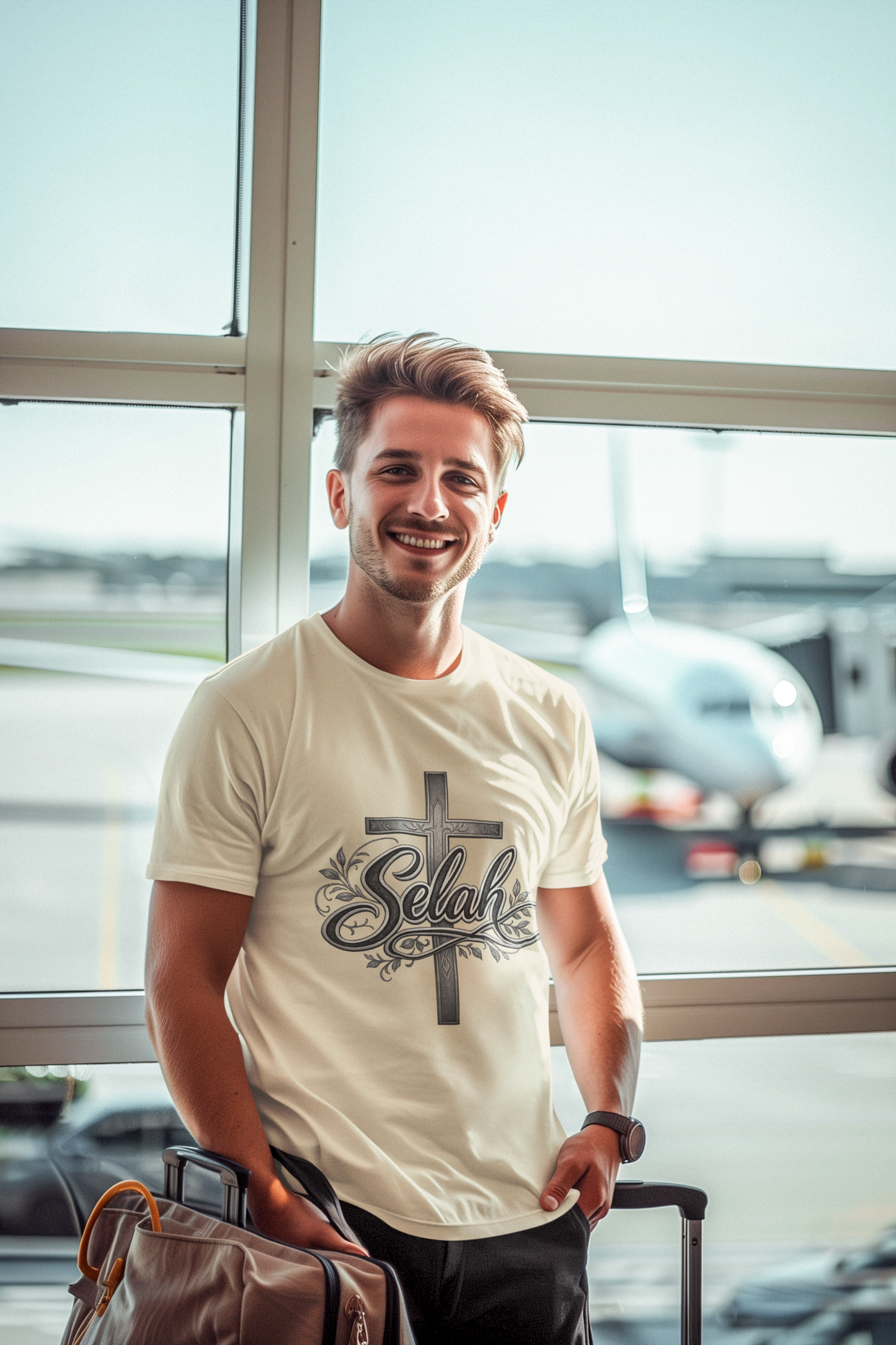 Selah Cross Tee — Men's Christian T‑Shirt