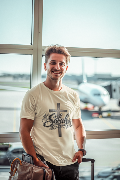 Selah Cross Tee — Men's Christian T‑Shirt