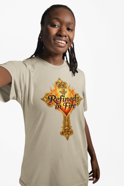 Refined in Fire — Women's Ornate Christian T-Shirt