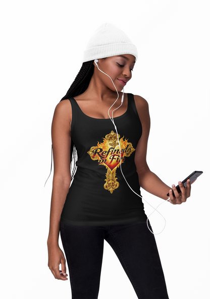 Refined in Fire - Women's Ornate Christian Tank Top