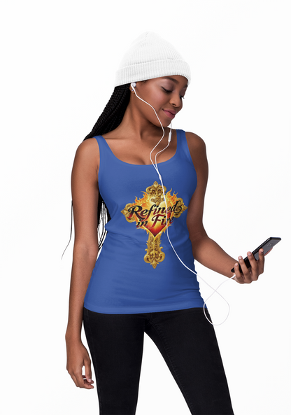 Refined in Fire - Women's Ornate Christian Tank Top