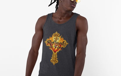 Refined in Fire - Men's Ornate Christian Tank Top