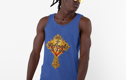 Refined in Fire - Men's Ornate Christian Tank Top